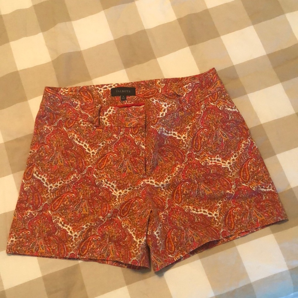 Talbots Paisley Shorts